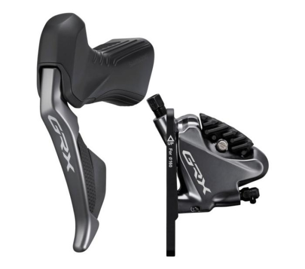 Гальмо гідравл диск SHIMANO RX815 GRX Di2, переднє (ліва гальм.ручка/шифтер ST-RX815 2-швидк, BR-RX810, гідроліния 1000мм)