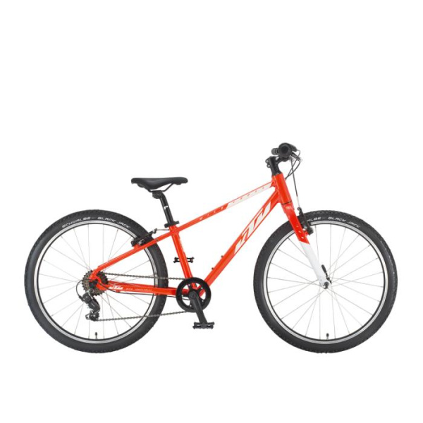 Детский велосипед KTM Wild- Cross 24" оранжевый (белый), 2021