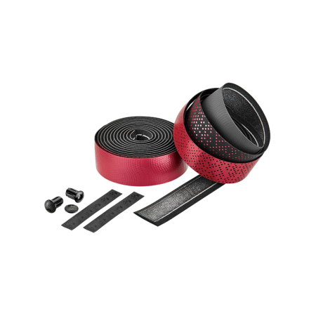 Обмотка для руля Ciclovation Leather Touch Shining Metallic Черно-красный