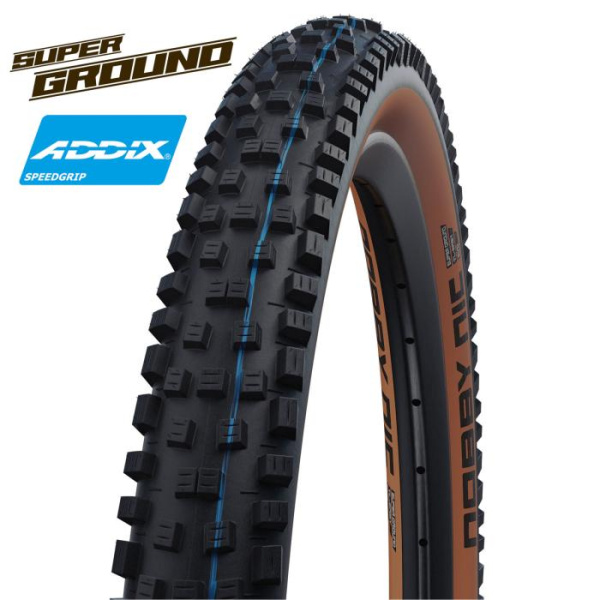 Покрышка Schwalbe Nobby Nic 27.5" (TLE, Super Ground, ADDIX SpeedGrip, Evolution), Bronze Skin