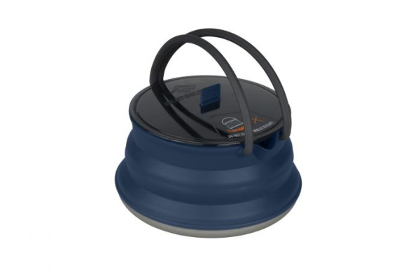 Чайник складной с алюминиевым дном X-Pot Kettle, 2200 мл, Navy от Sea to Summit