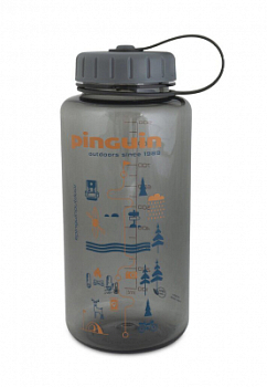 Фляга Pinguin Tritan Fat Bottle 2020 BPA-free, 1,0 L, Grey
