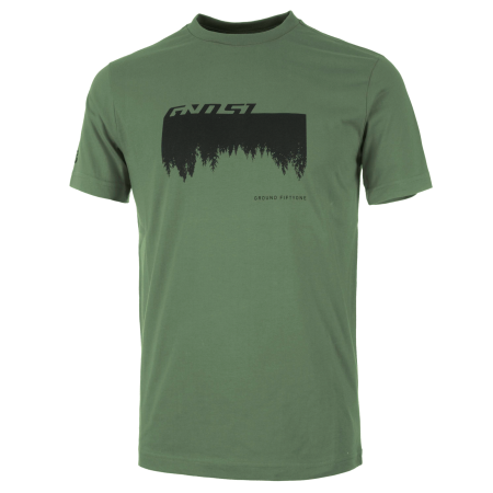 Велофутболка Ghost MTN Casual Line Woods, Зелено-черный