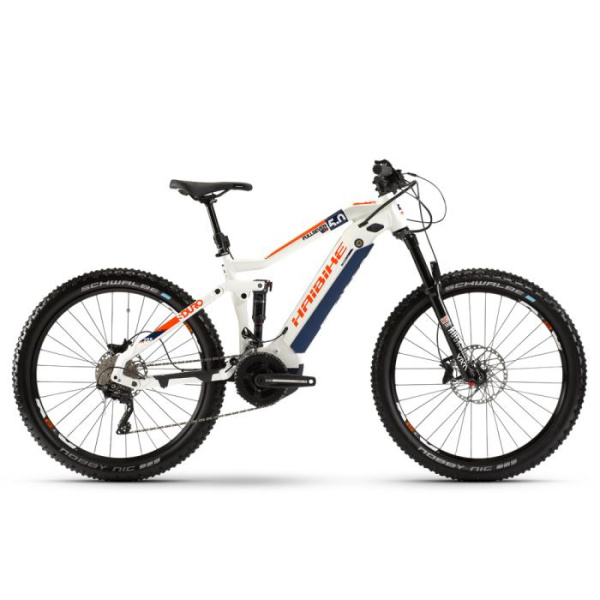 Электровелосипед Haibike Sduro FullSeven LT 5.0 27,5" Бело-синий 2020