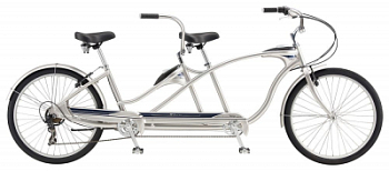 Городской велосипед Schwinn Tango Tandem 26" Silver 2020