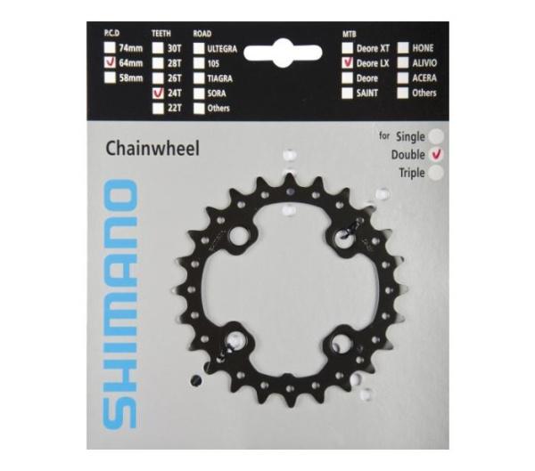 Зірка шатунів Shimano FC-M675 SLX, 24зуб. АM