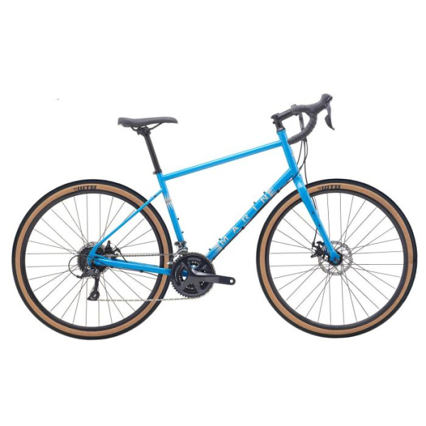 Гравийный велосипед Marin Four Corners 27.5" Gloss Blue/Dark Blue/Tan 2020