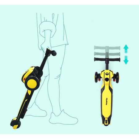 Самокат детский Royalbaby Folding Suspension, OFFICIAL UA, Розовый