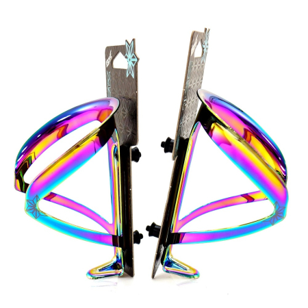 Флягодержатель Supacaz Fly Cage Ano Oil Slick, Разноцветный