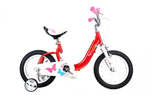 Детский велосипед RoyalBaby Butterfly 14", OFFICIAL UA, Красный