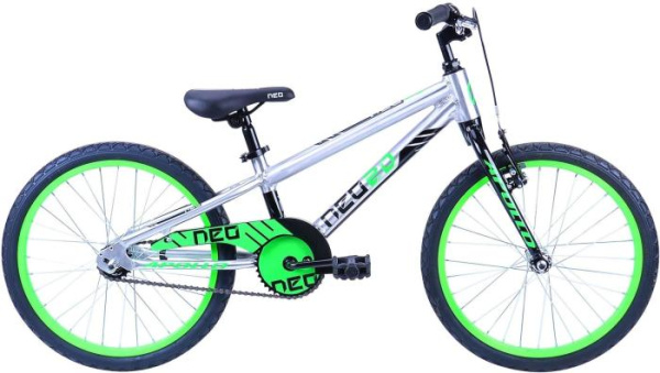 Детский велосипед Apollo Neo boys 20" черный/салатовый 2021