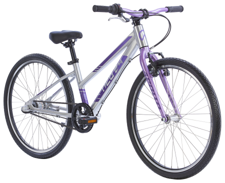 Детский велосипед Apollo NEO 3i girls 24", Brushed Alloy / Lavender / Purple Fade