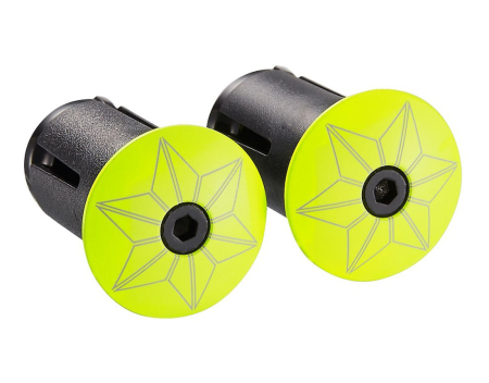 Обмотка руля Supacaz Super Sticky Kush Star Fade Желтый неон с черным