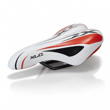 Седло подростковое XLC SA-C01, 245x150 мм, Бело-красный