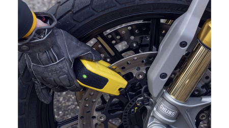 Мотозамок на диск ABUS 8078 Granit Detecto SmartX, Yellow