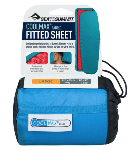 Простынь для коврика Coolmax Fitted Sheet, 220 см, Aqua от Sea to Summit