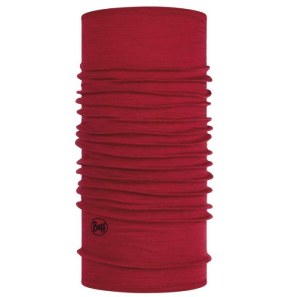 Шарф-труба Buff Midweight Merino Wool, Solid Red