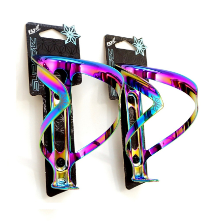 Флягодержатель Supacaz Fly Cage Ano Oil Slick, Разноцветный