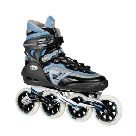 Роликовые коньки Botas Stratos 100, Черно-серо-голубой