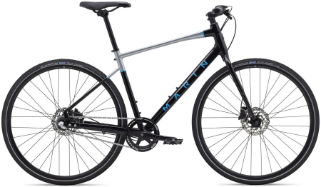 Городской велосипед Marin Presidio 1 28" Gloss Black/Charcoal/Cyan 2020