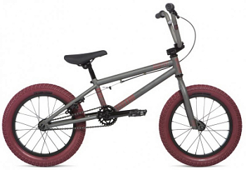 Велосипед BMX Stolen Agent 16" Matte Raw Silver w/Red Tires 2020