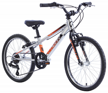 Детский велосипед Apollo NEO 6s boys 20", Brushed Alloy / Black / Orange Fade