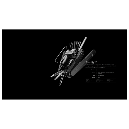 Мультитул Birzman Diversity 17, Черный