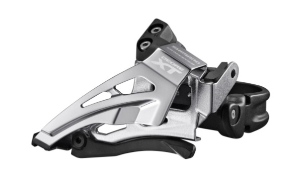 Переключатель передний Shimano FD-M8025-L DEORE XT, 2X11 LOW CLAMP, TOP-SWING, универсальн. тяга, хомут