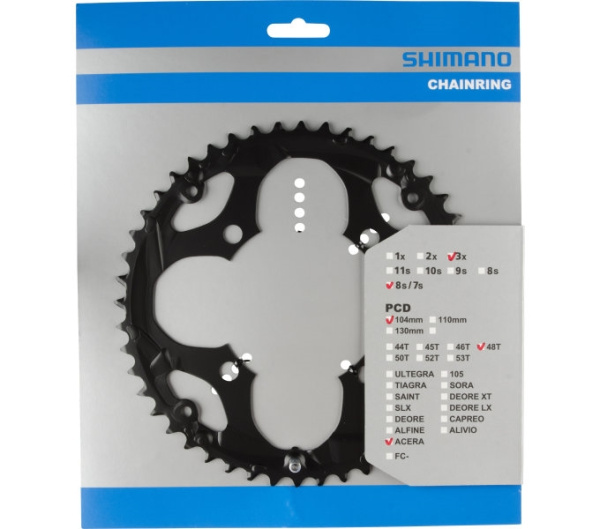 Зірка шатунів Shimano FC-M361 ACERA 48зуб. чорн