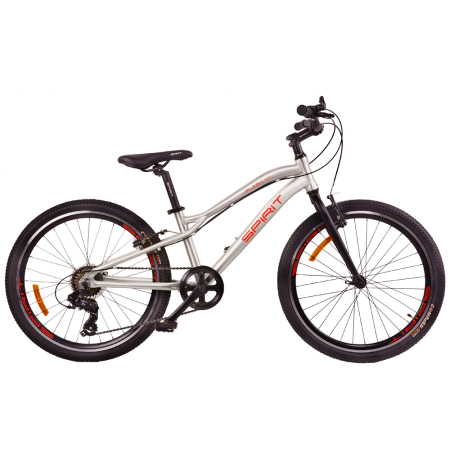 Горный велосипед Spirit Flash 4.1 24" серый 2021 рама Uni