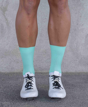 Носки велосипедные POC Essential Road Sock, Fluorite Green/Hydrogen White, M