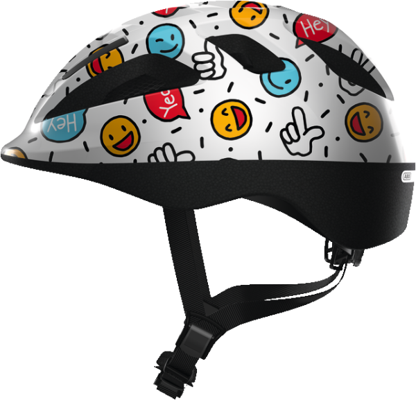 Велошлем детский ABUS Smooty 2.0 White Smiley