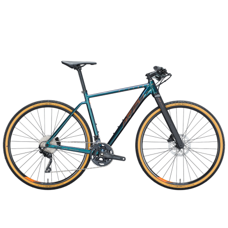 Гравийный велосипед KTM X-strada 730 FIT 28" синий (черно-оранжевый), 2021 