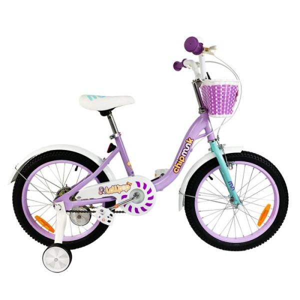 Детский велосипед RoyalBaby Chipmunk MM Girls 16", OFFICIAL UA, Фиолетовый