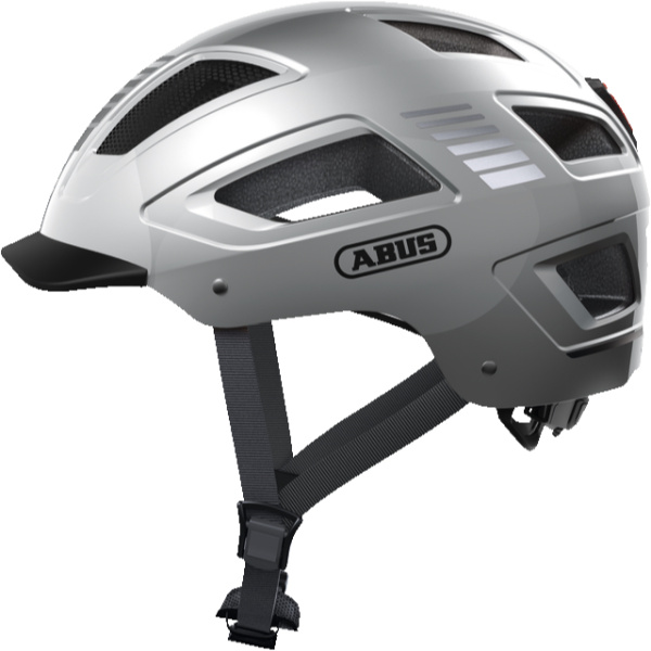 Велошлем ABUS Hyban 2.0, Signal Silver
