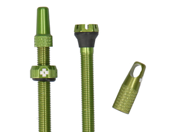 Вентили для бескамерных колес MUC-OFF Tubeless Valves V2, 44 мм, зелёные