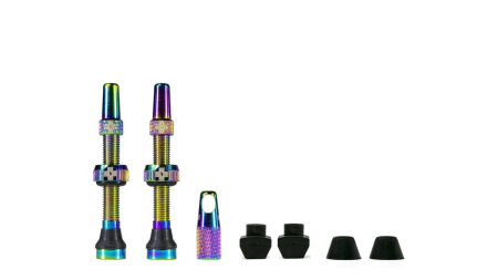 Вентили для бескамерных колес MUC-OFF Tubeless Presta Valve, 80 мм, бензиновые