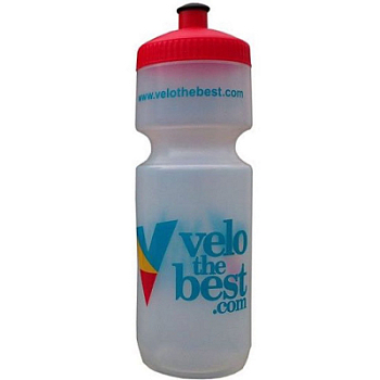 Велофляга VeloTheBest 750 мл, Transparent/Red