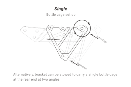 Флягодержатель Birzman Aeroman, Черный