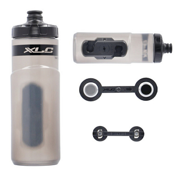 Велофляга XLC MR-S05 600 мл, С адаптером, Серый