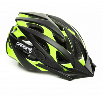 Велошлем Onride Cross Матовый Черный/Зелёный