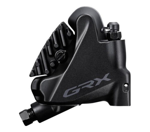 Каліпер гідравл. диск тормозов SHIMANO BR-RX400, GRX, задний FLAT MOUNT, болт 25MM, без адаптера, колодка L03A RESIN PAD(W/FIN)