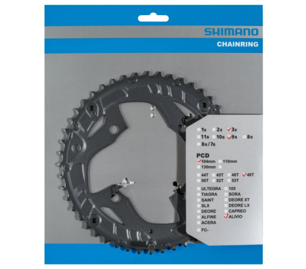 Зірка шатунів Shimano FC-M4060 ALIVIO, 48зуб. для 48-36-26T, 9-швидк