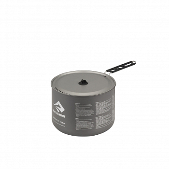 Кастрюля алюминиевая со складной ручкой Alpha Pot Black, 3700 мл от Sea to Summit