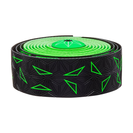 Обмотка руля Supacaz Super Sticky Kush Star Fade Зеленый неон с черным