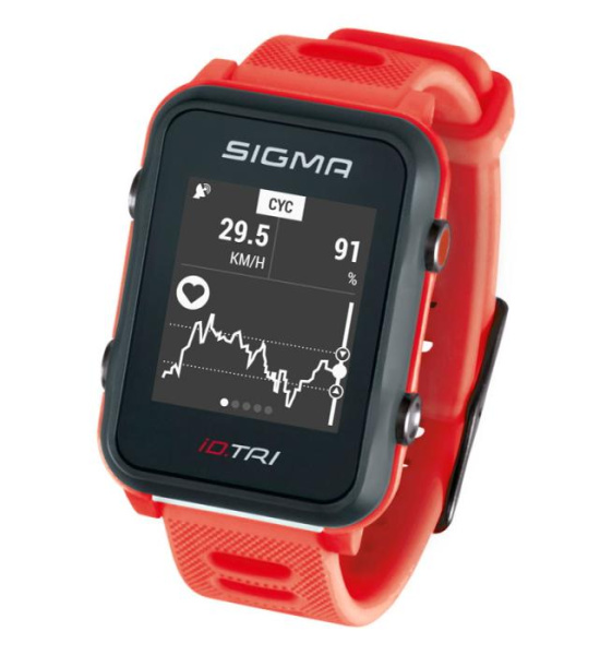 Часы для спорта Sigma Sport ID, TRI, Red