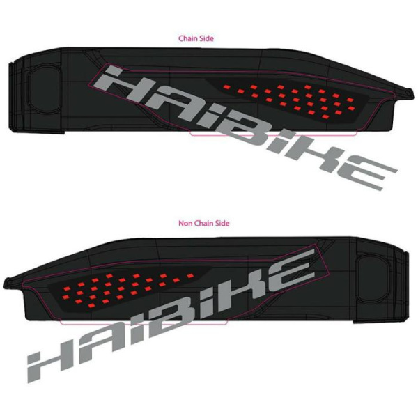 Крышка батареи Haibike черно-красная YAMAHA 2018