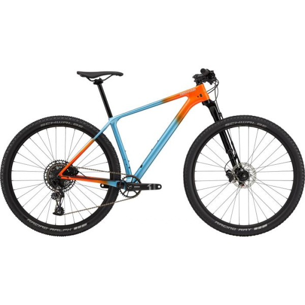 Горный велосипед Cannondale F-SI Carbon 4 29" 2021 Сине-красный