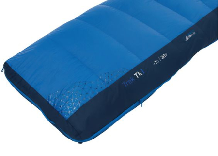 Спальный мешок Trek TKI (5/-1°C), 198 см - Left Zip, Bright Blue/Denim от Sea to Summit