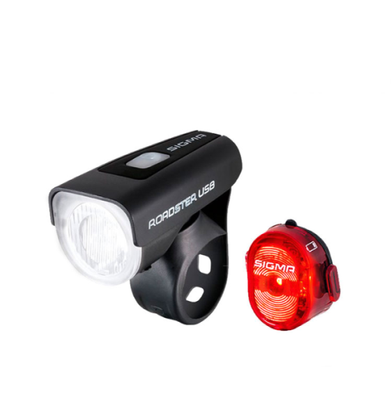 Комплект велосвета Sigma Sport Roadster USB K-SET II